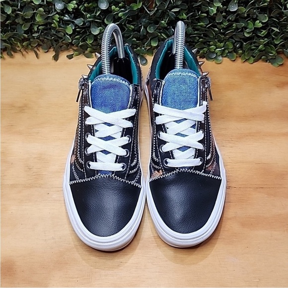 Vans Old Skool Zip Tartan Daze Multiciddye Women's Shoes Size 6 Multi-Color - Picture 2 of 8